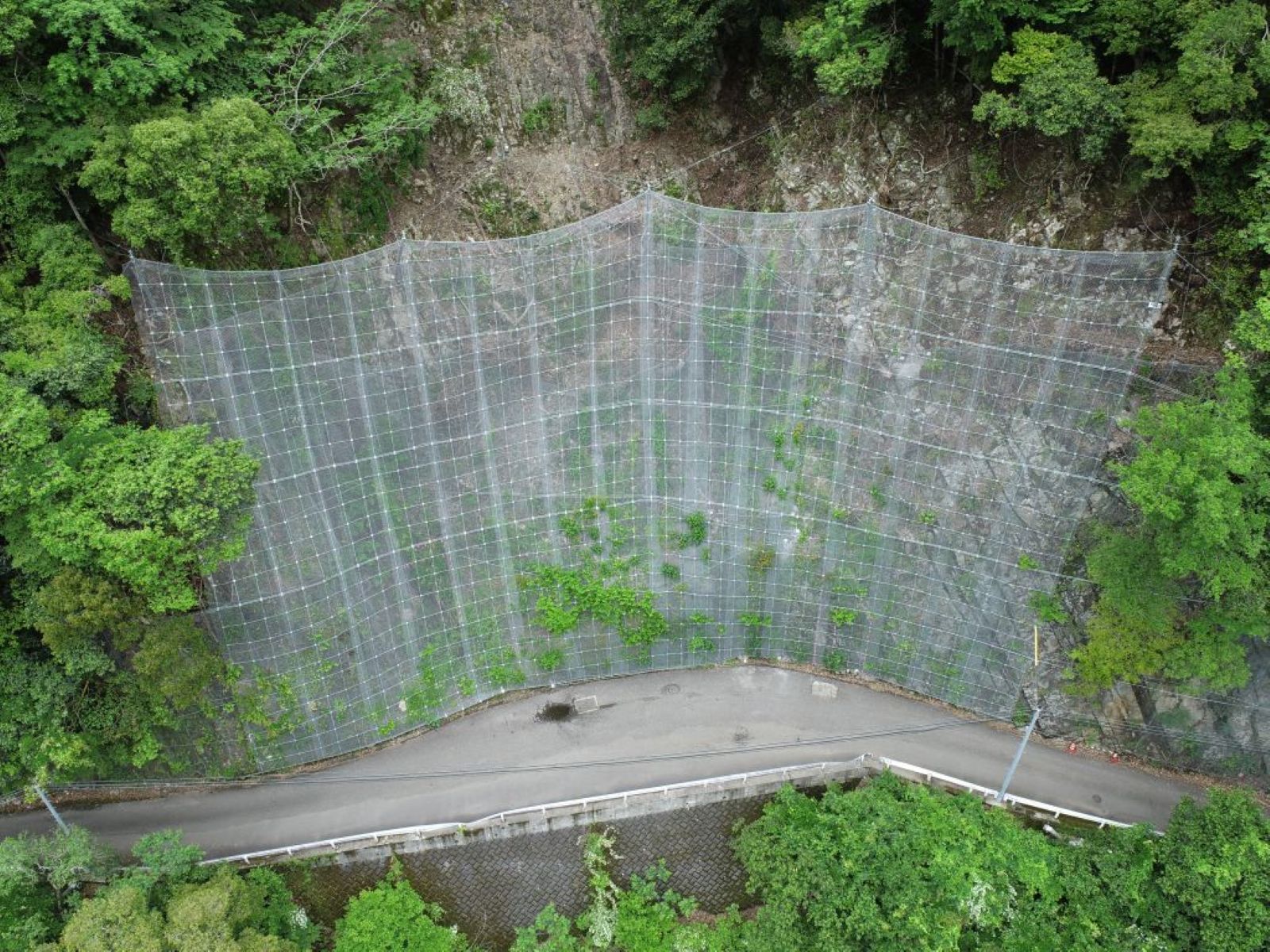 龍神十津川線 落石対策工事